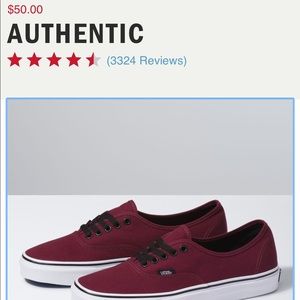 ❤️3 for $25❤️ NWT Maroon Vans
